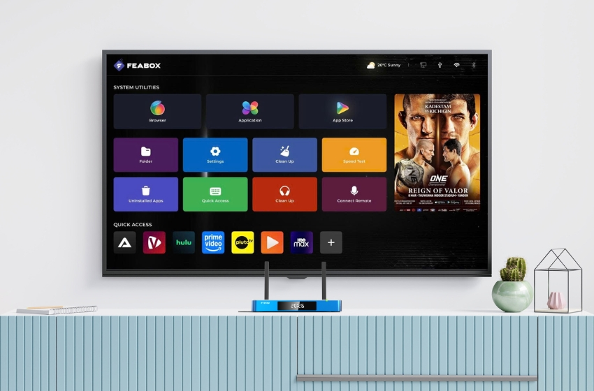 feabox f1 max UI user interface easy to use