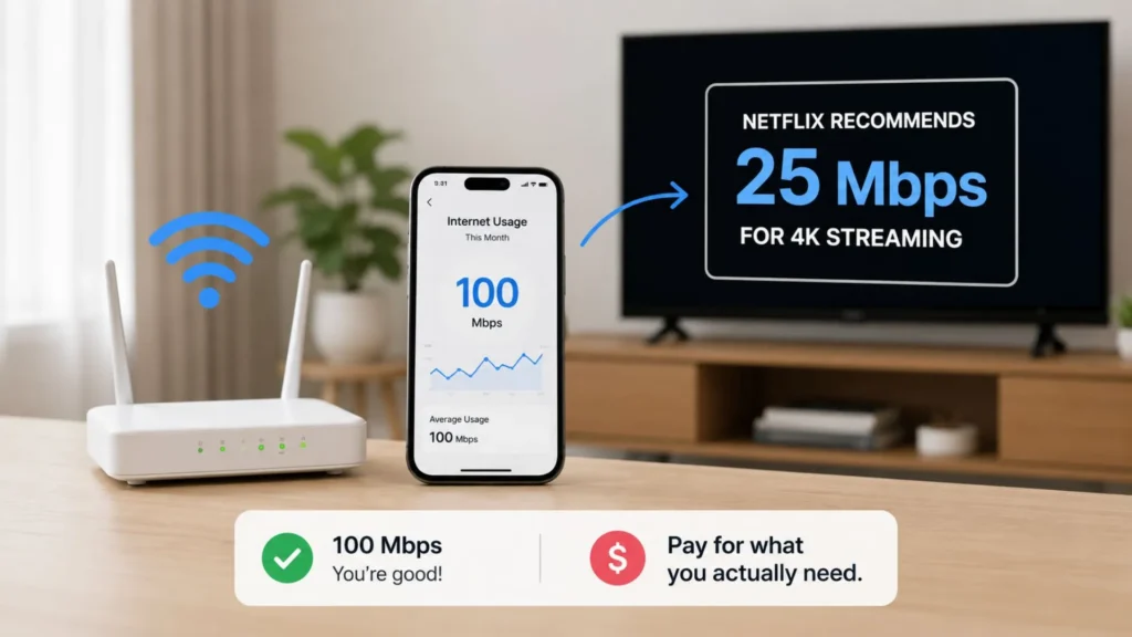 Optimize your home network plan. Requires >50Mbps network to decode 4K media streaming efficiently