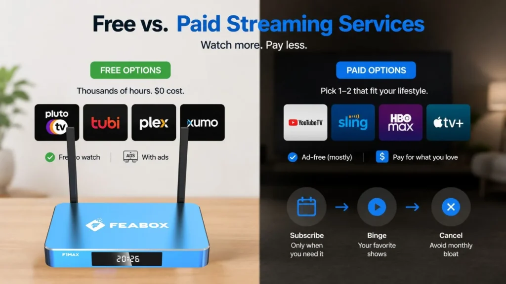 Master how to save on cable and internet by balancing free ad-supported platforms with flexible subscriptions