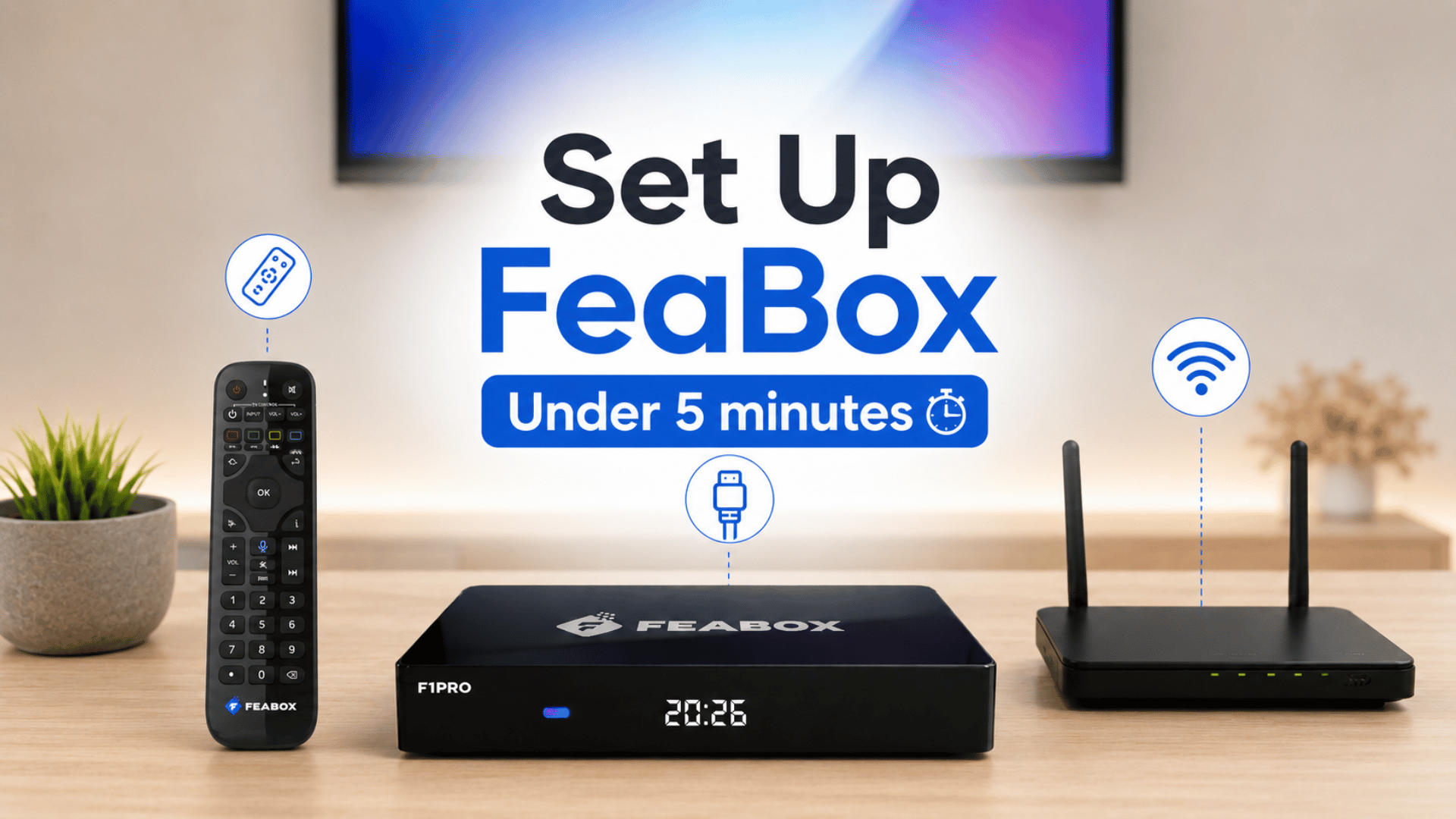 Set up feabox under 5 minutes