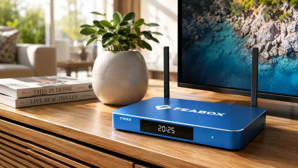 FeaBox F1 Max — Best Overall
Best TV Box with All Channels Free
