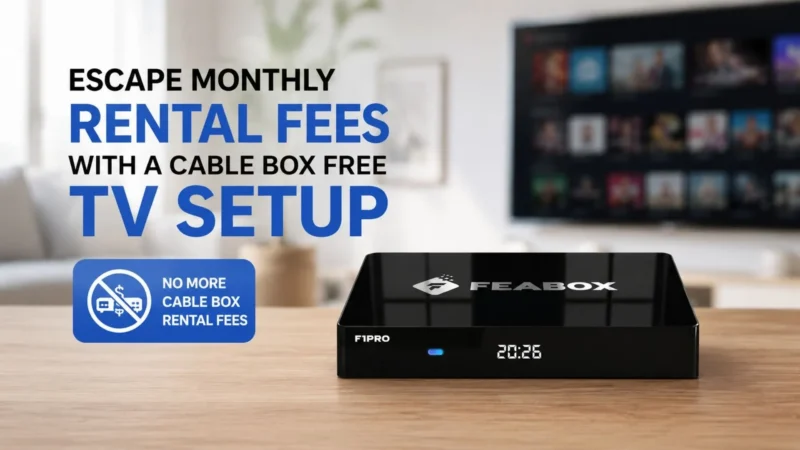 Secure Cable Box Free TV setup without rental fees.