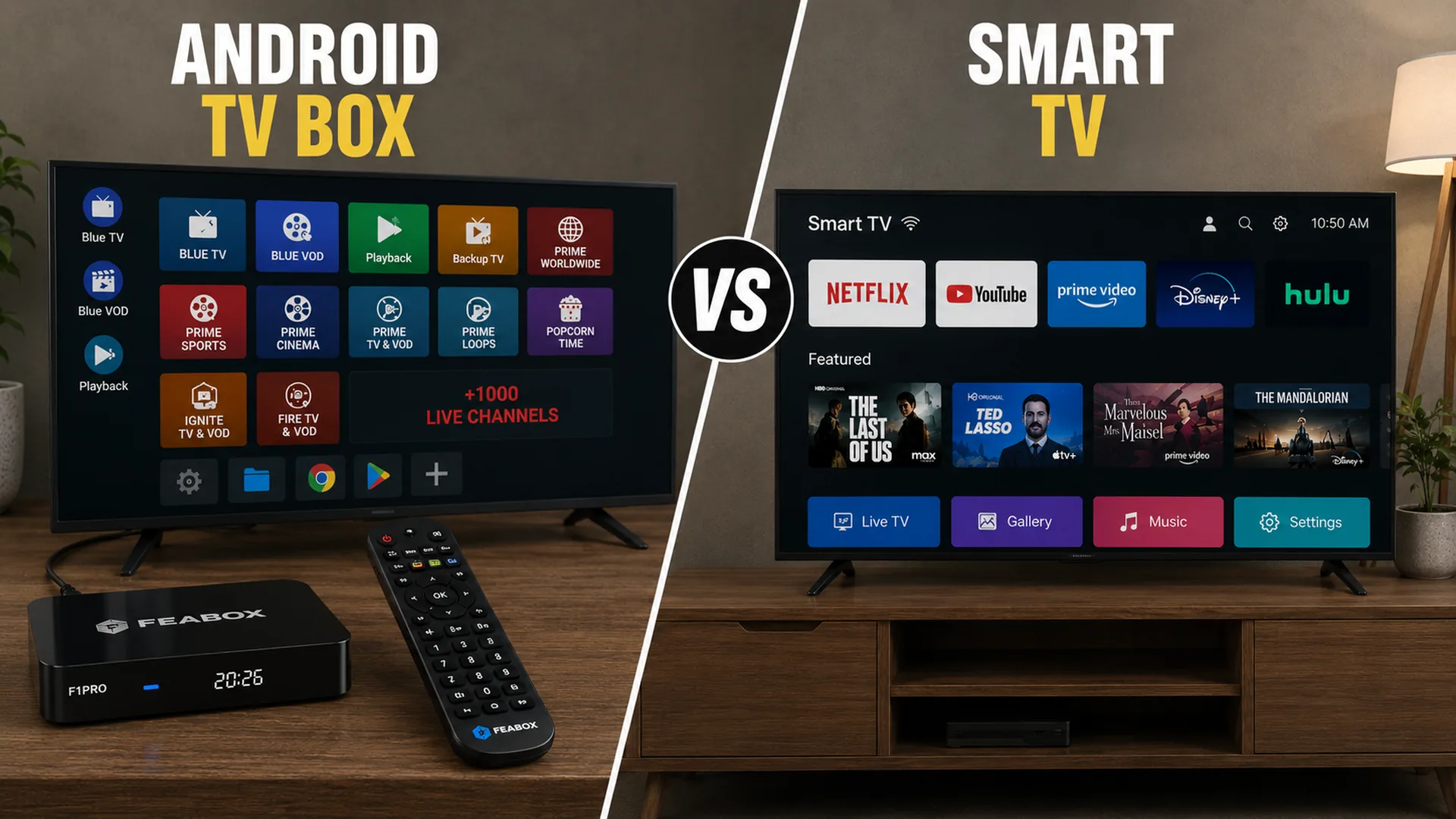 Comparison between Android TV Box and Smart TV