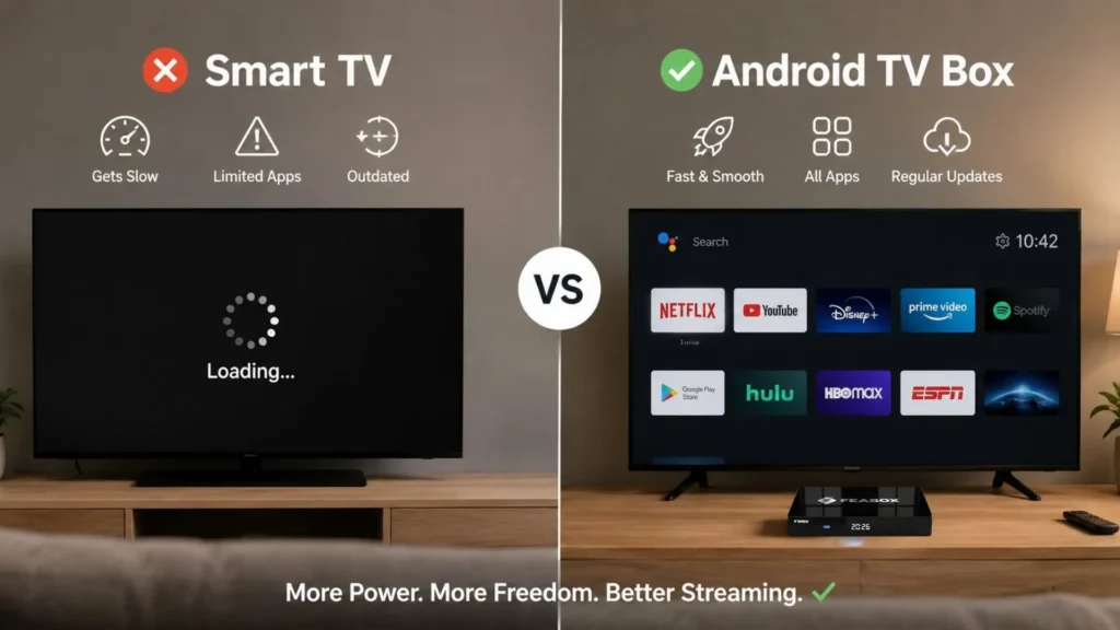 Upgrade outdated TVs with modern hardware.