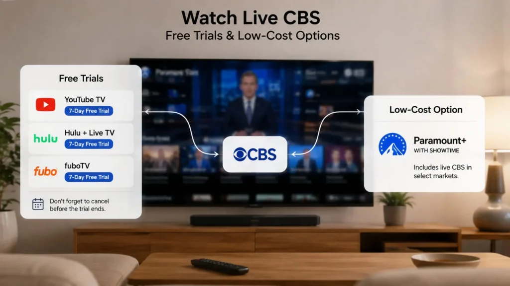 Compare trial periods and low-cost streaming options for your home setup.